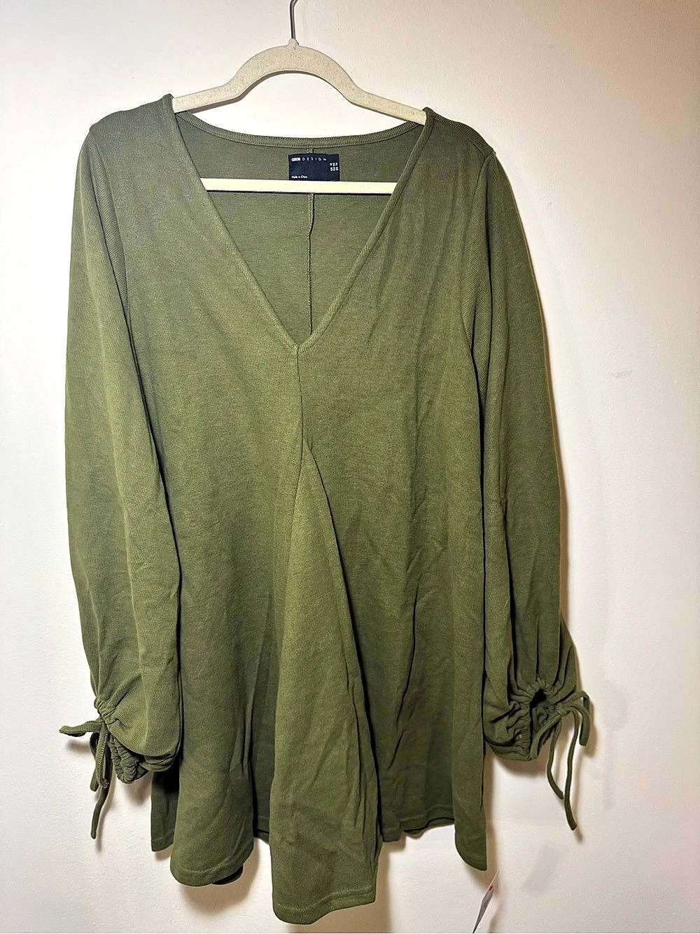 ASOS Warm Mini Dress in Green Size XL NWT